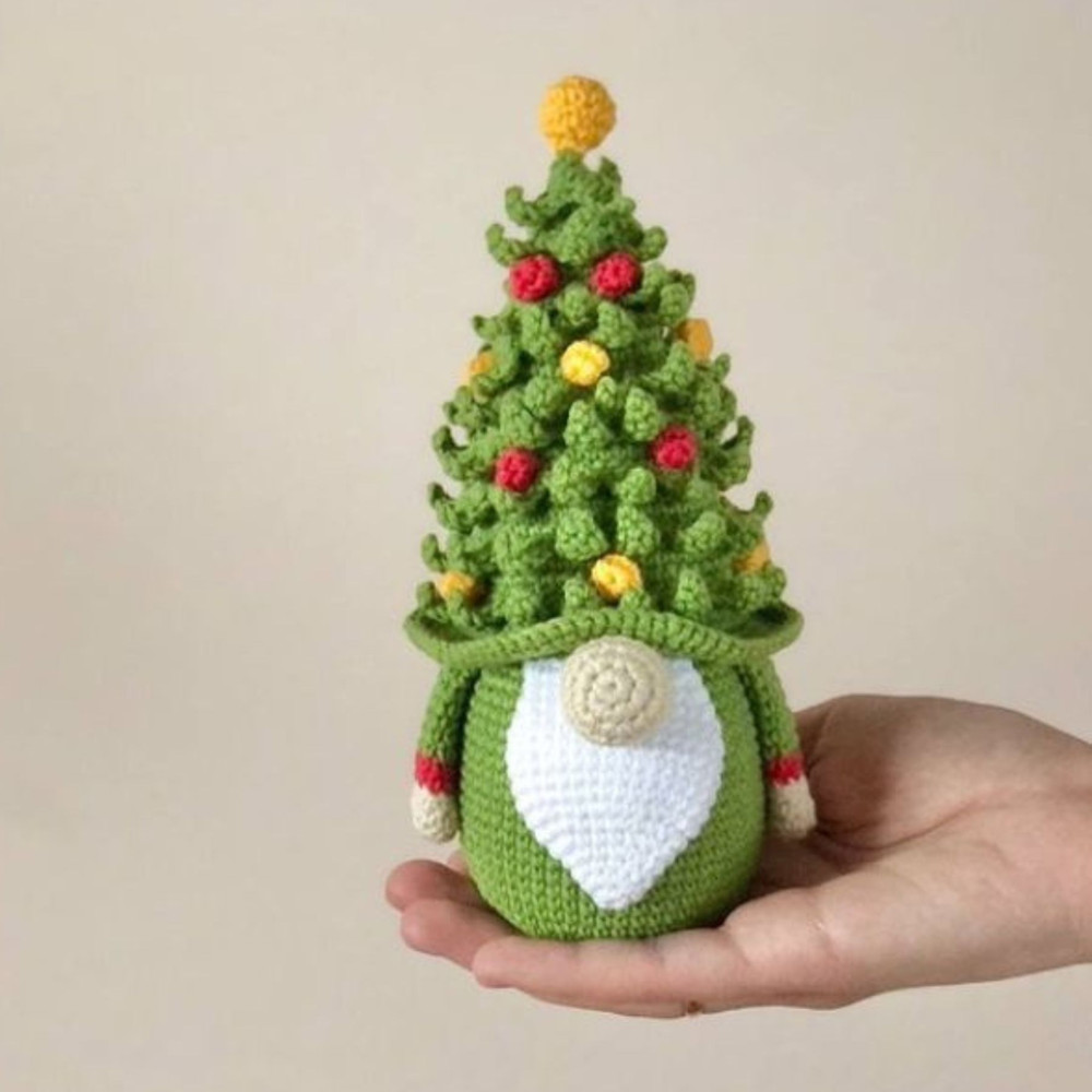 Gnome Christmas Tree Crochet Pattern Festive Gnome Crochet Patterns For Christmas Decor PDF 2