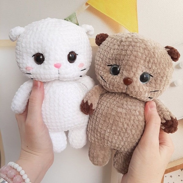 Little Kitten NoSew Crochet Pattern Amigurumi Tutorial In English 1