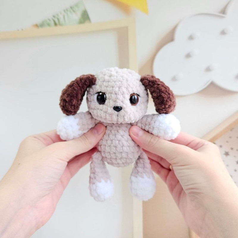 Mini Puppy Crochet Pattern  Amigurumi Dog Tutorial PDF In English 3