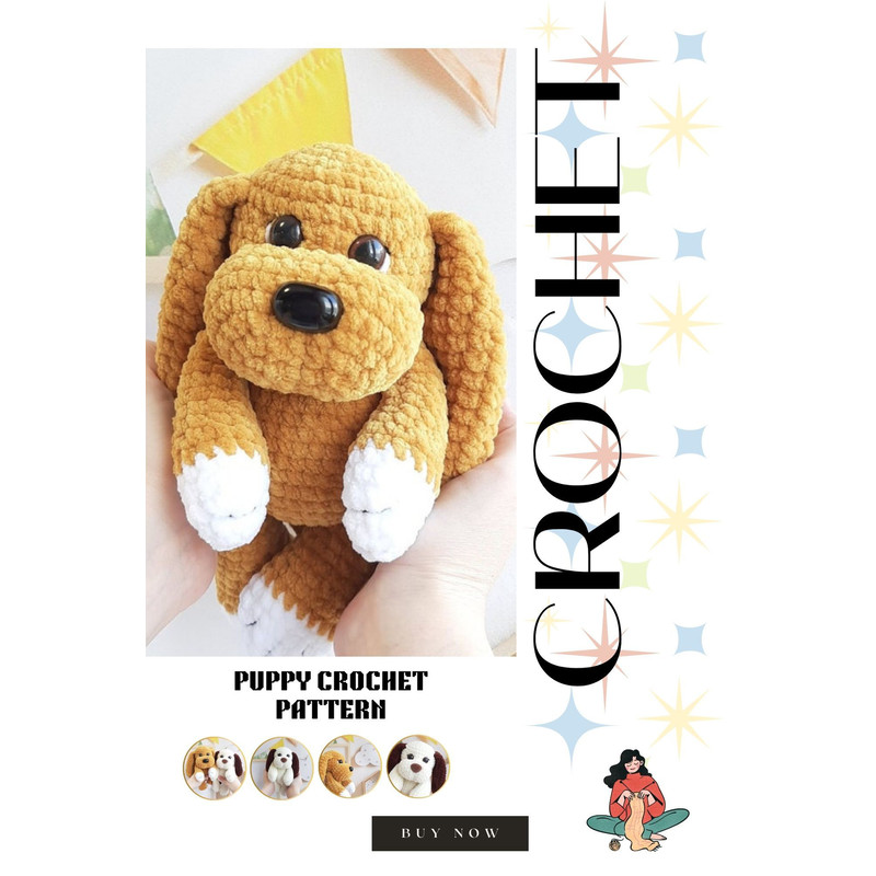 Crochet Pattern Dog  Amigurumi Puppy Tutorial In English 0