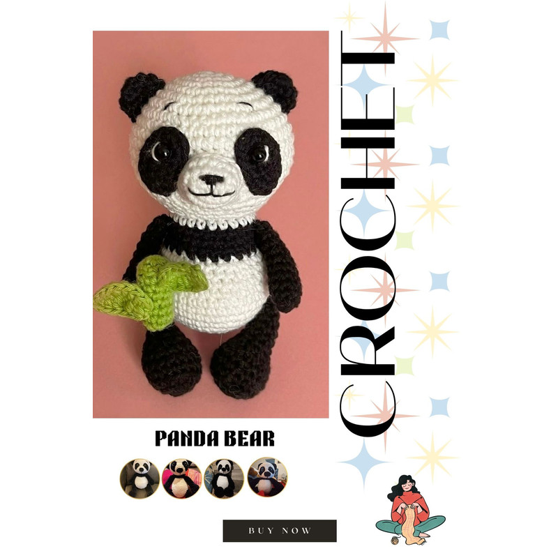 Panda Bear Amigurumi Crochet Pattern 0