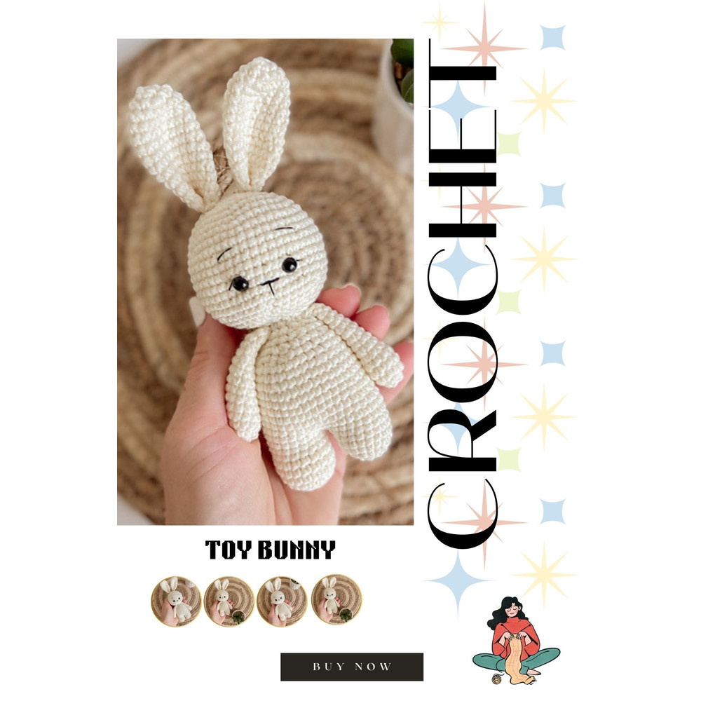 Toy Bunny Amigurumi Crochet Pattern  StepbyStep Guide 0