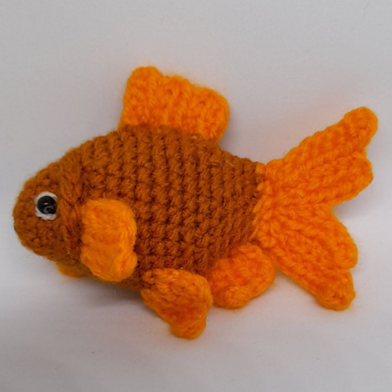 Goldfish Amigurumi Crochet Pattern  NoSew Option Included 4