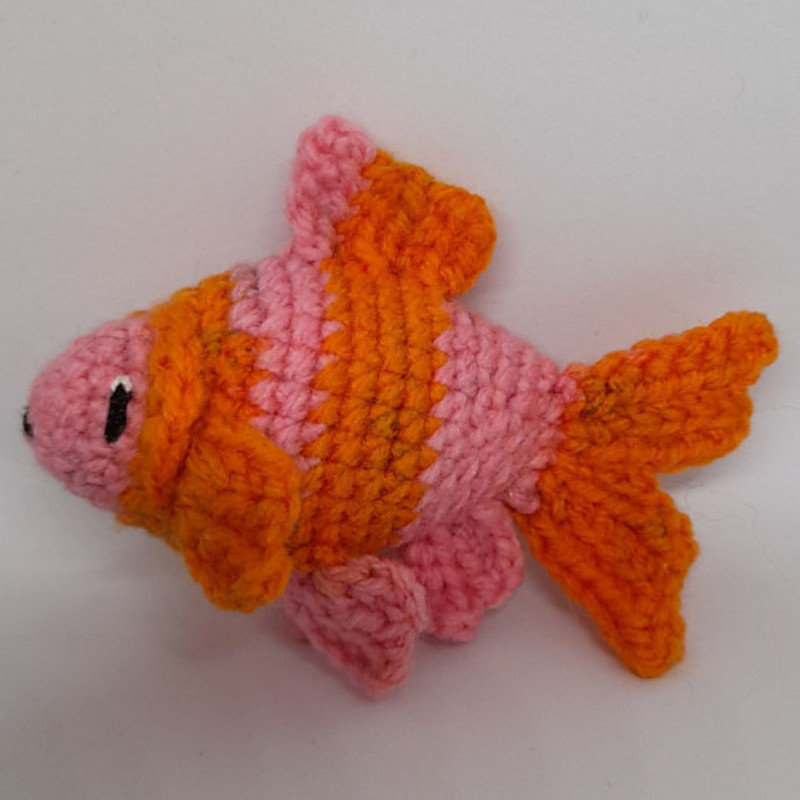 Goldfish Amigurumi Crochet Pattern  NoSew Option Included 5