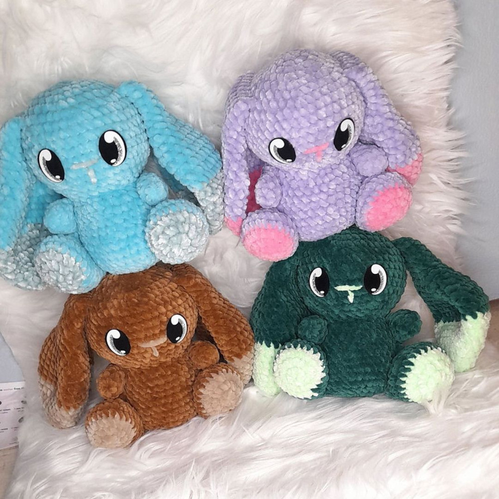 Chibi Bun Crochet Pattern  Cute  Easy Amigurumi Bunny 2