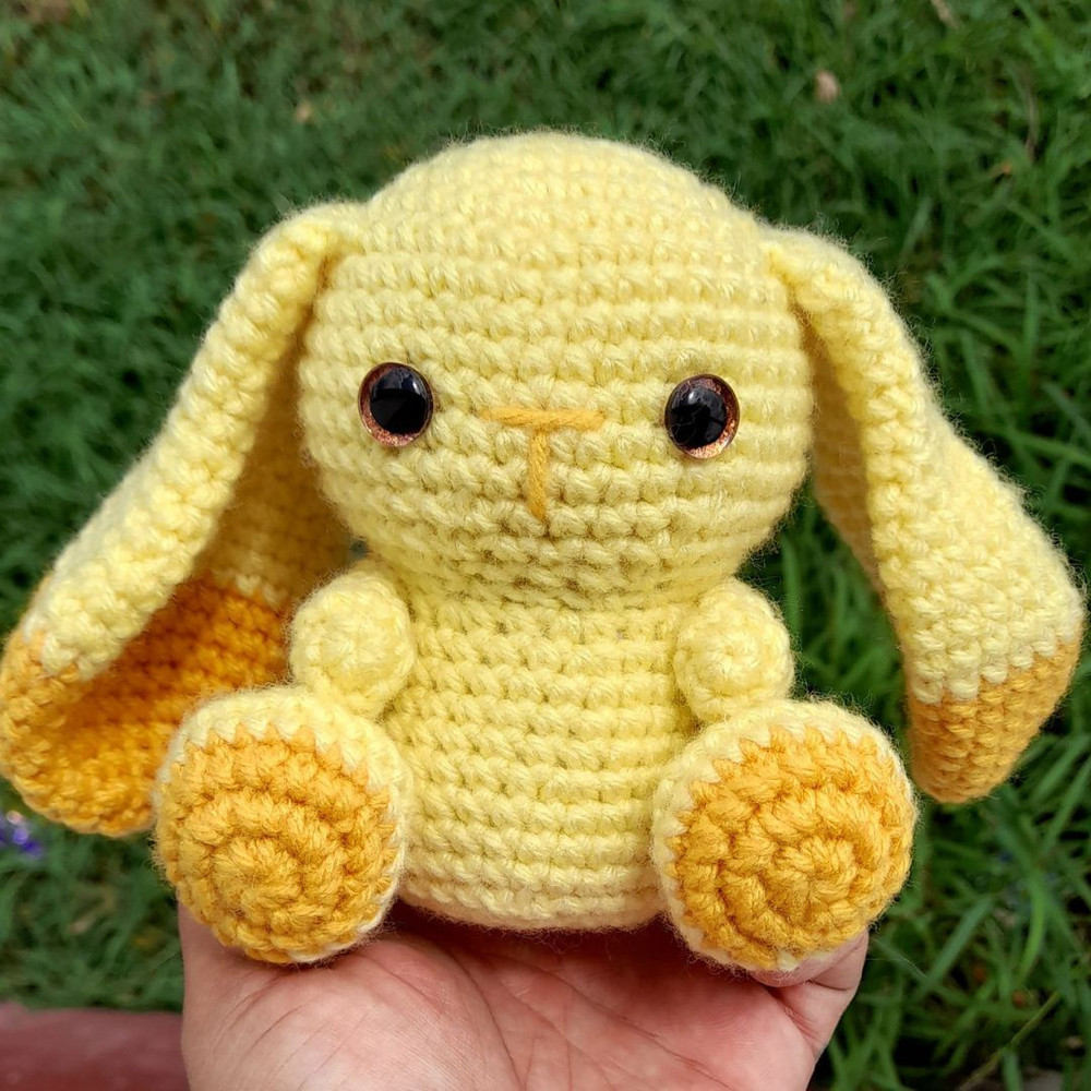 Chibi Bun Crochet Pattern  Cute  Easy Amigurumi Bunny 3