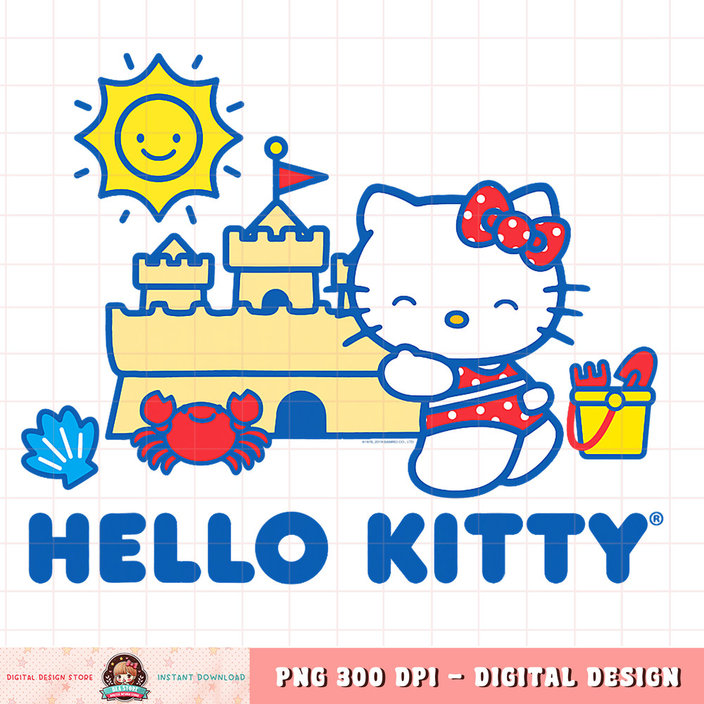 Hello Kitty Beach Fun Sandcastle Summer PNG Download copy.jpg