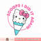 Hello Kitty Ice Cream Cone Scoops I Did It Again Raglan Baseball Tee .jpg