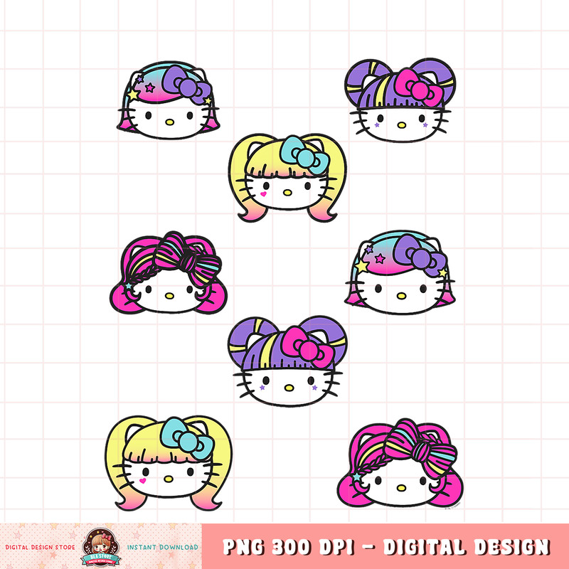 Hello Kitty Kawaii Multi Hair Do Tee Shirt.pngHello Kitty Kawaii Multi Hair Do Tee Shirt .jpg