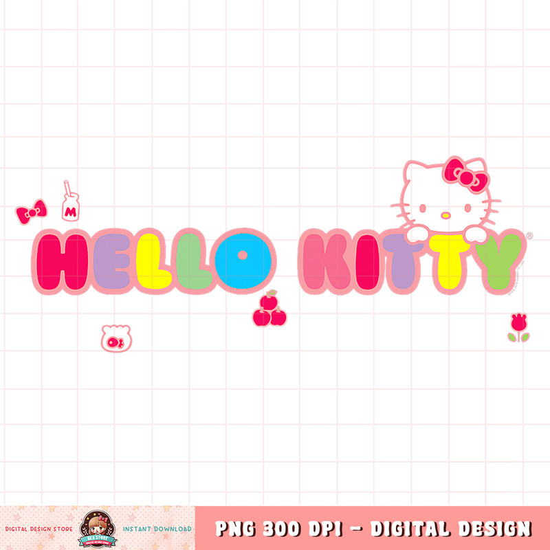 Hello Kitty Logo Favorite Little Things Tee Shirt .jpg