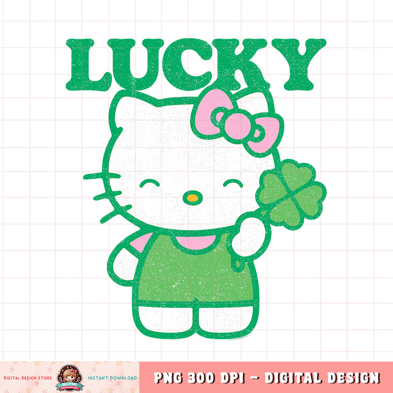 Hello Kitty Lucky Clover Tee Shirt.pngHello Kitty Lucky Clover Tee Shirt .jpg