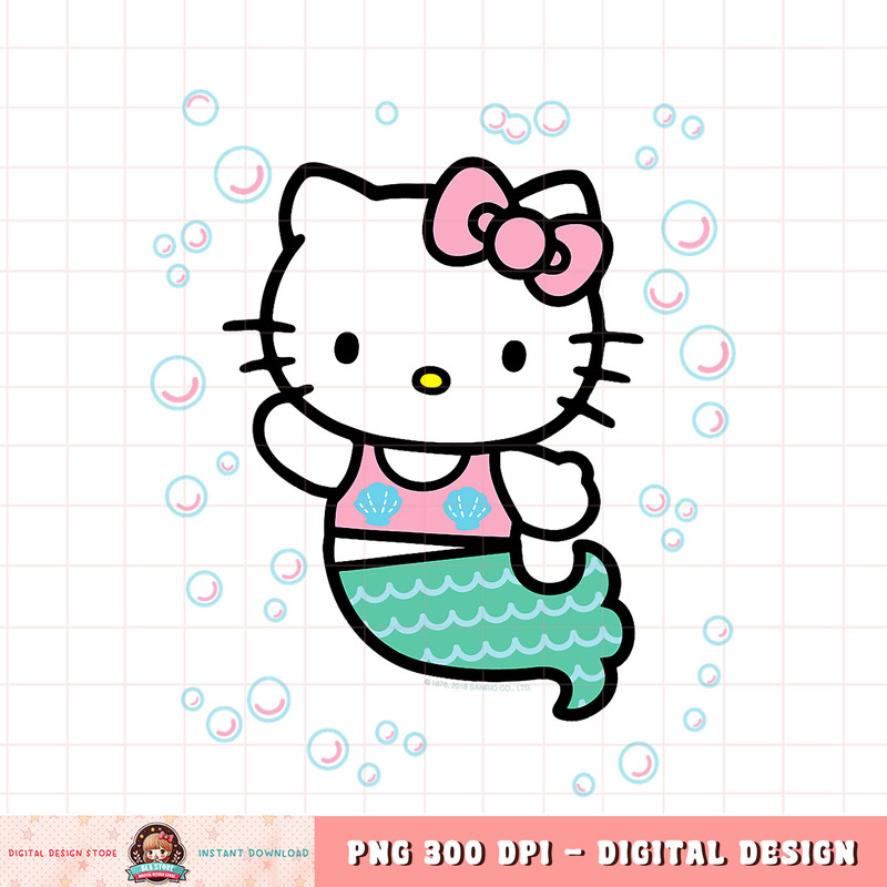 Hello Kitty Mermaid Tee Shirt .jpg