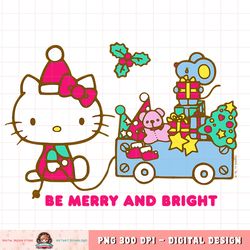hello kitty merry and bright christmas tee shirt