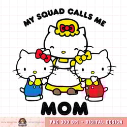 hello kitty mom squad png, digital download, instant