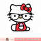 Hello Kitty Nerd Glasses png, digital download, instant .jpg