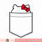 Hello Kitty Peeking Pocket Tee Shirt .jpg