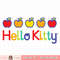 Hello Kitty Rainbow Apples png, digital download, instant .jpg
