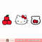 Hello Kitty Retro Apples and Fish Tee Shirt .jpg