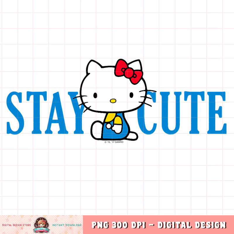 Hello Kitty Retro Stay Cute Shirt .jpg