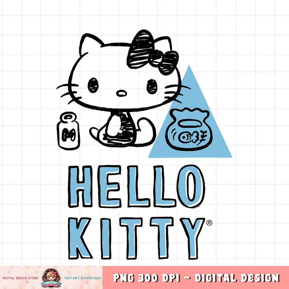 Hello Kitty Sketchy Art Shirt .jpg