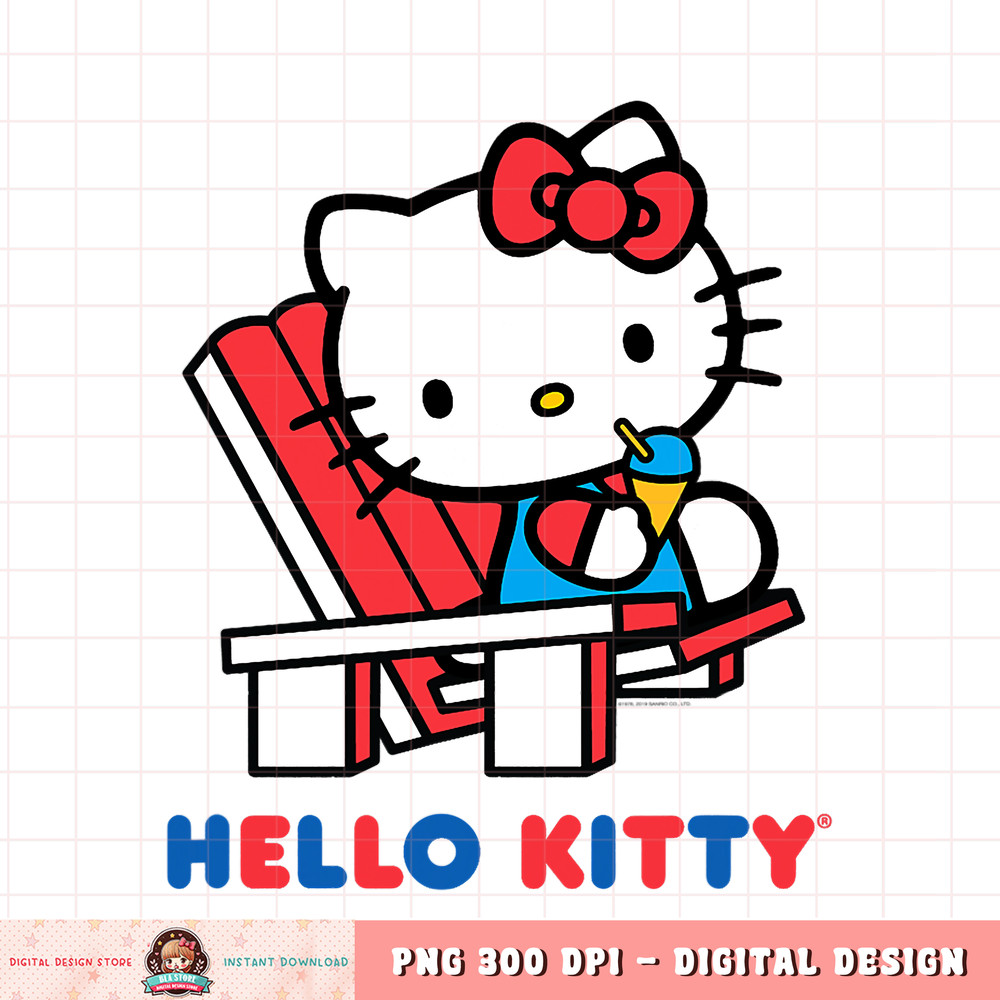 Hello Kitty Snow Cone Summer png, digital download, instant .jpg