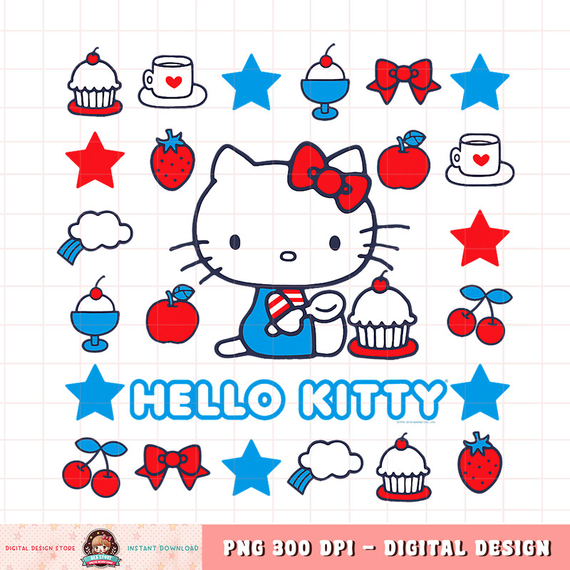Hello Kitty Stars and Sweets png, digital download, instant .jpg