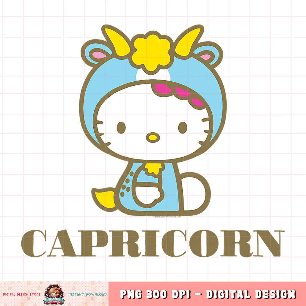 Hello Kitty Zodiac Capricorn png, digital download, instant .jpg
