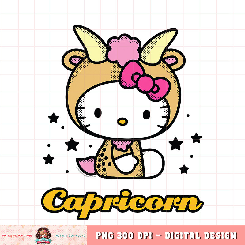 Hello Kitty Zodiac Capricorn Tee Shirt .jpg