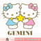 Hello Kitty Zodiac Gemini png, digital download, instant .jpg