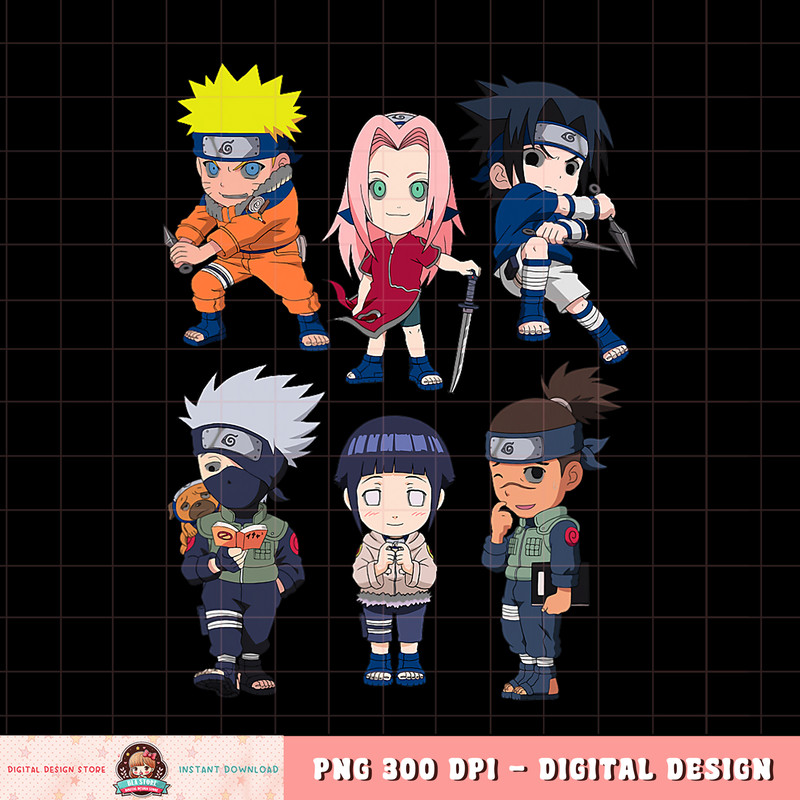 Naruto Chibi Heroes png, digital download, instant .jpg