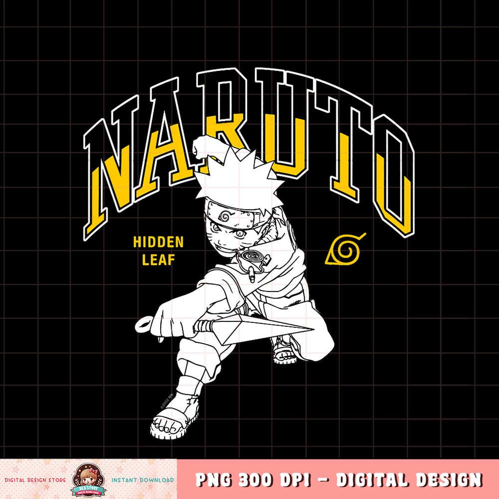 Naruto Hidden Leaf Athletic Logo png, digital download, instant .jpg