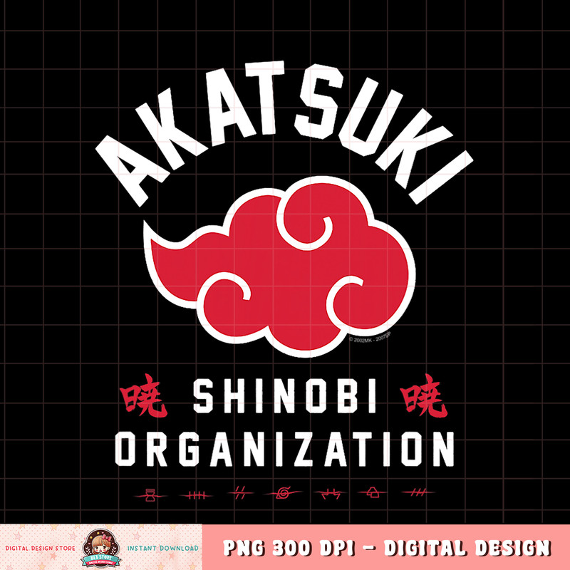 Naruto Shippuden Akatsuki Shinobi Organization png, digital download, instant .jpg
