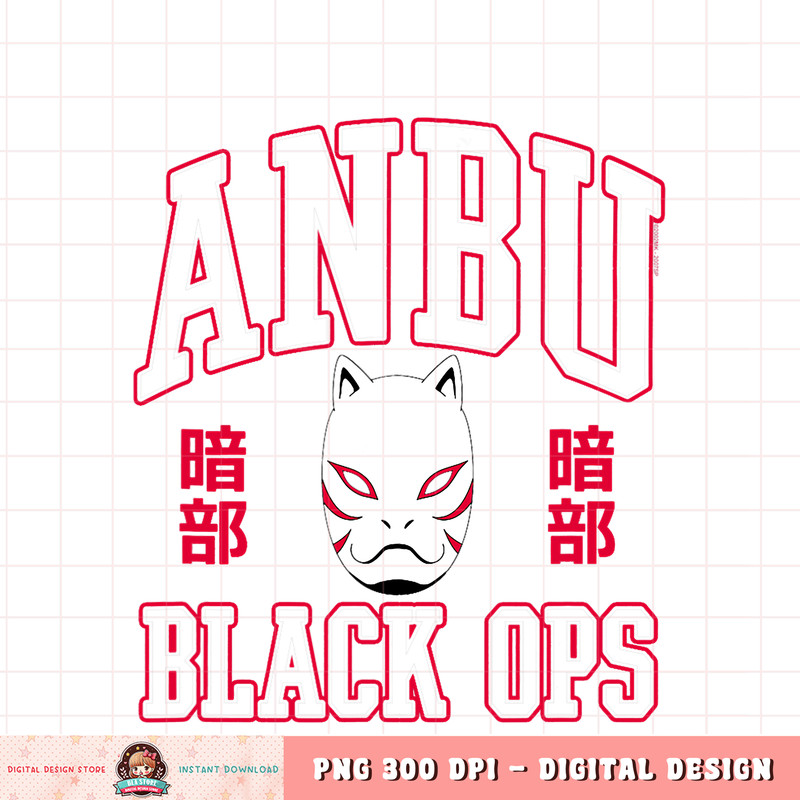 Naruto Shippuden Anbu Black Ops with Mask png, digital download, instant .jpg