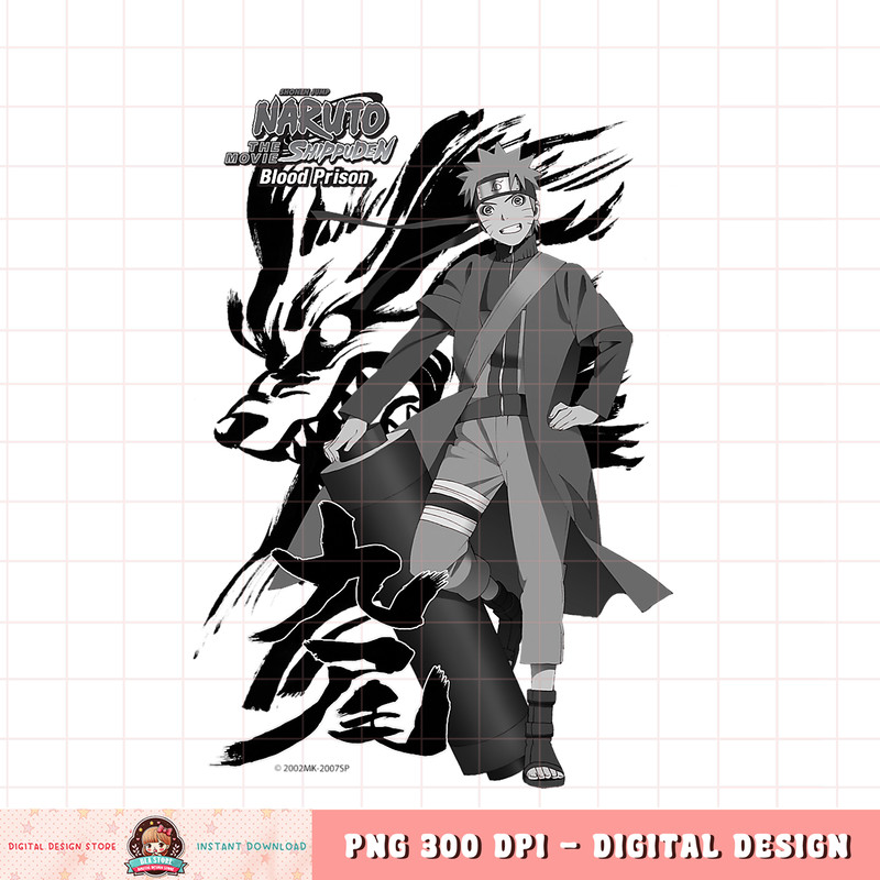 Naruto Shippuden Blood Prison Black png, digital download, instant .jpg