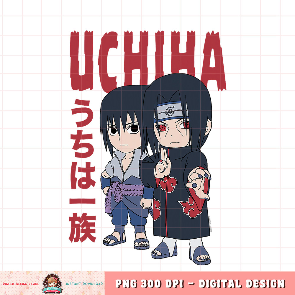 Naruto Shippuden Chibi Uchiha Pose png, digital download, instant .jpg