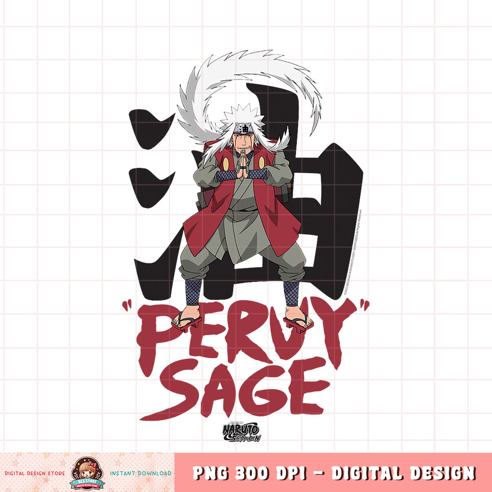 Naruto Shippuden Jiraiya Pervy Sage png, digital download, instant .jpg