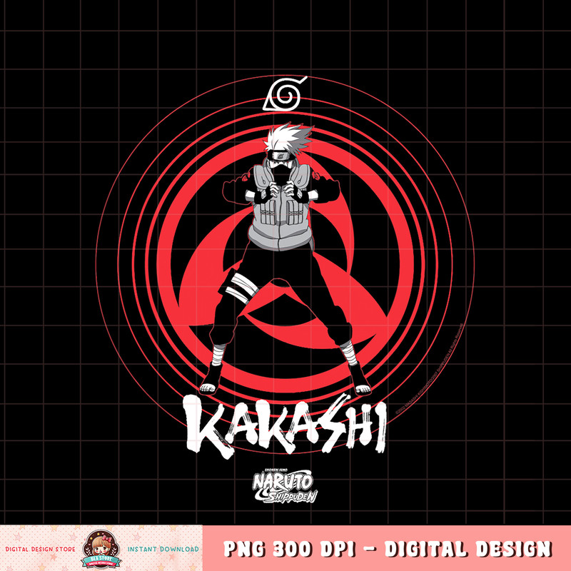 Naruto Shippuden Kakashi Sharingan Eye Symbol png, digital download, instant .jpg