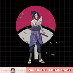 Naruto Shippuden Sasuke Leaves and Symbol png, digital download, instant