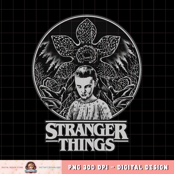 Netflix Stranger Things Eleven And Demogorgon Circle png, di | Inspire ...