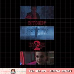 Stranger Things 2 Eleven Bitchin_ Panels png, digital download, instant