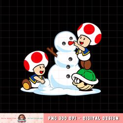 Super Mario Toad Snow Man png, digital download, instant