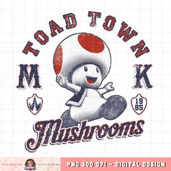 Super Mario Toad Town Mushrooms png, digital download, instant