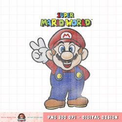 Super Mario World Mario Peace Portrait png, digital download, instant