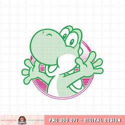 Super Mario Yoshi Circle Portrait png, digital download, instant