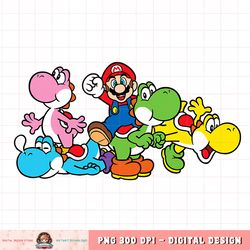 Super Mario Yoshi Ride Group Mashup png, digital download, instant