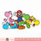 Super Mario Yoshi Ride Group Mashup png, digital download, instant .jpg