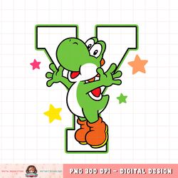 Super Mario Yoshi Stars Poster Graphic png, digital download, instant png, digital download, instant