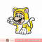 Super Marion 3D Bowser_s Fury Mario Cat Portrait png, digital download, instant .jpg