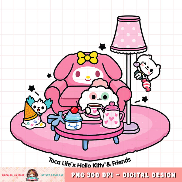 Toca Life x Hello Kitty _ Friends TEA PARTY png, digital download, instant .jpg