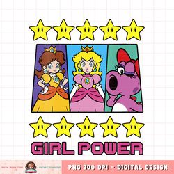 Womens Super Mario Daisy Peach Birdo Girl Power Poster  png, digital download, instant